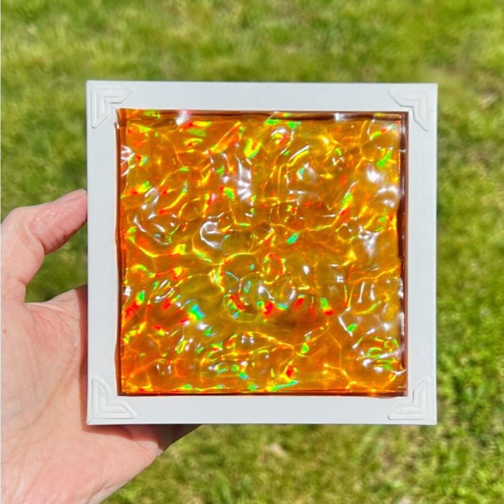 Orange Holographic Aqua Art